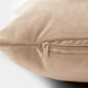 image 8 of OHS 2 x Soft Plain Matte Velvet Filled Cushions, 45x45cm - Natural | Yellow | Natural | 45 x 45cm | 2