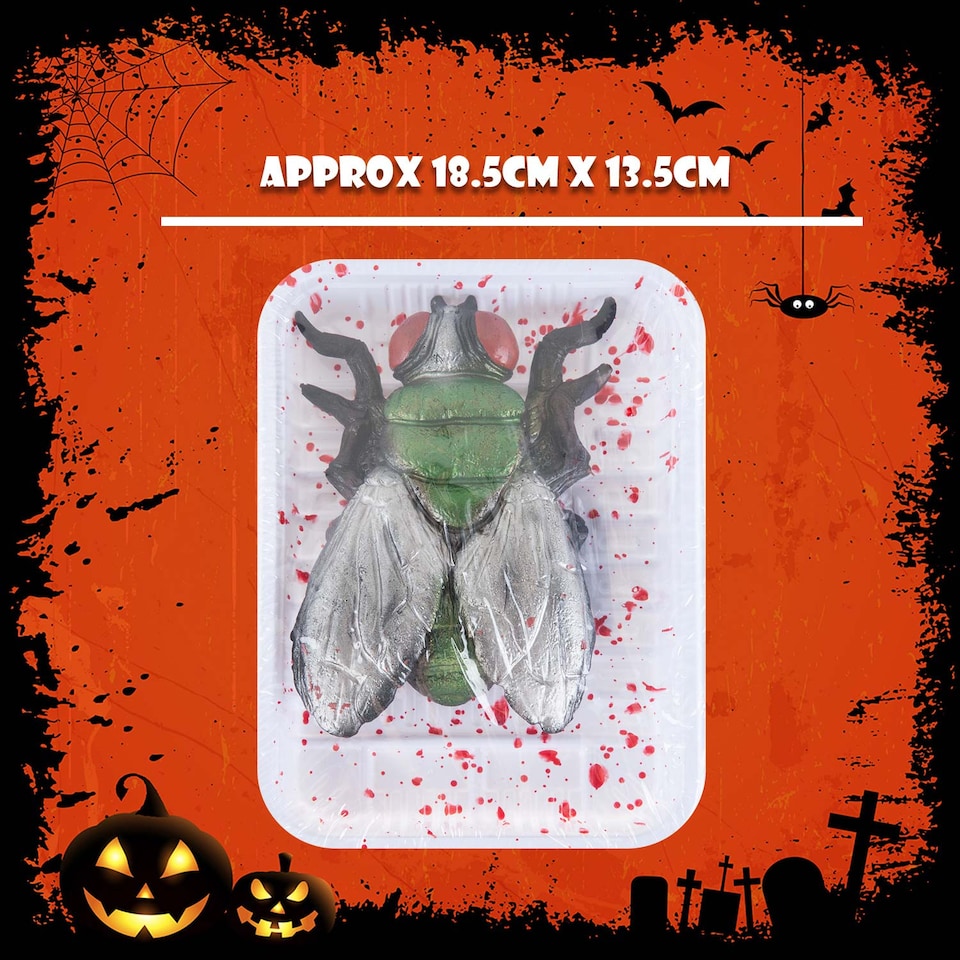 image 1 of vfm-estore Halloween Insects Decoration Accessory - Spooky Fly Prop for Parties and Trick-or-Treat