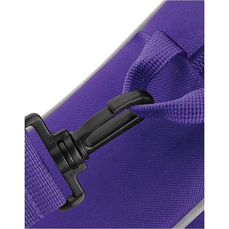 image 1 of Bagbase Piped Messenger Bag - Purple/Light Grey - One Size Purple