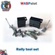 image 1 of Slot Car Trackside Scenery Rally Service Tool Set Black 1:32 Scale WASP