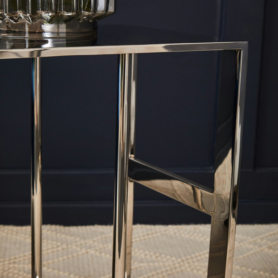 image 1 of Interiors by Premier Oria Silver Side Table Silver