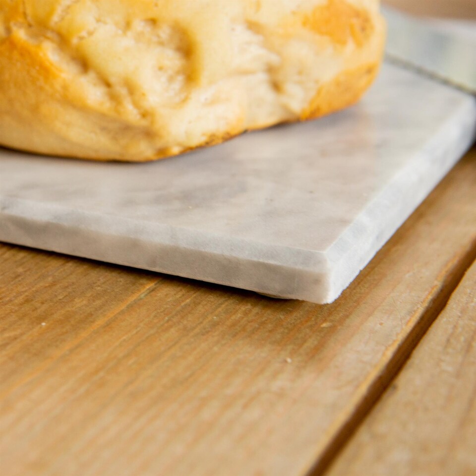 image 1 of Argon Tableware Rectangle Marble Chopping Board - 30 x 20cm | White | White