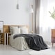 image 4 of Nordic Collection Super Cosy Fleece Blanket in Black (50" x 60") Black | Black