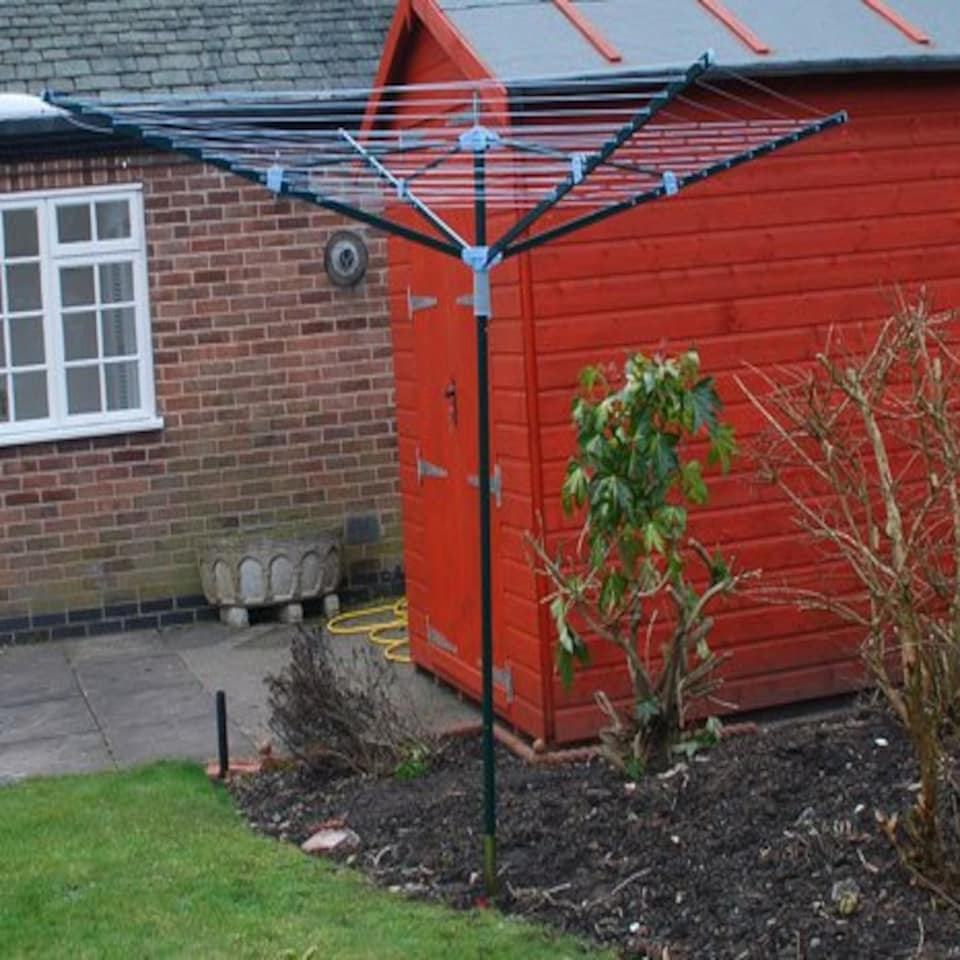 image 1 of 4 Arm 50m Steel Rotary Airer / Washing Line Garden