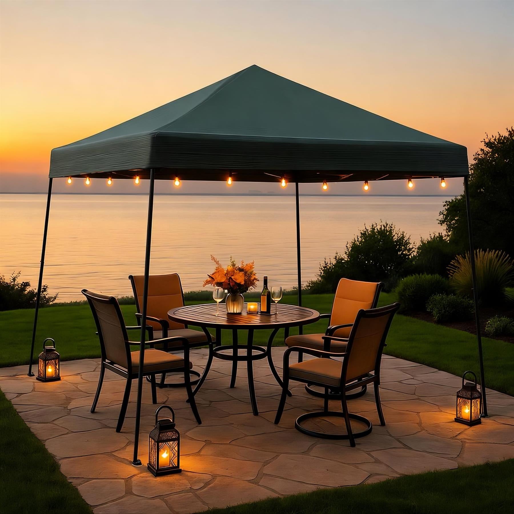 Pop Up Gazebo 3m x 3m Outdoor Garden Marquee Tent Easy Up With Carry Bag