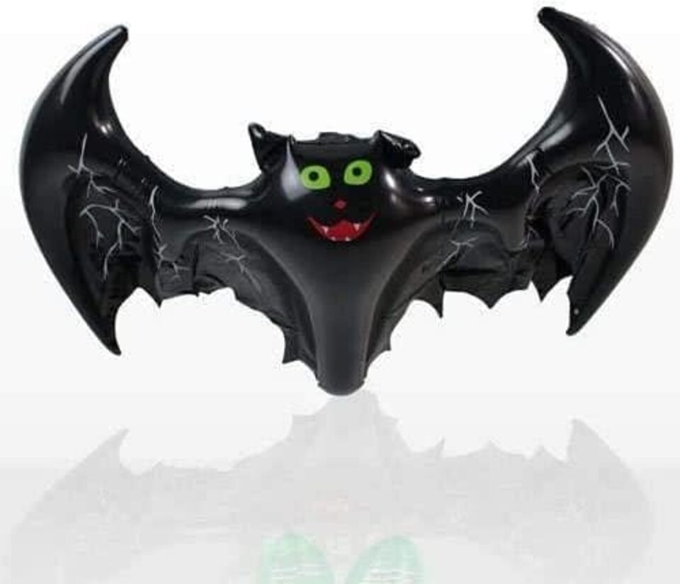 image 1 of Halloween Inflatable Bat 46cm x 36cm Scary Spooky Blow-Up Toy Party Horor Decor