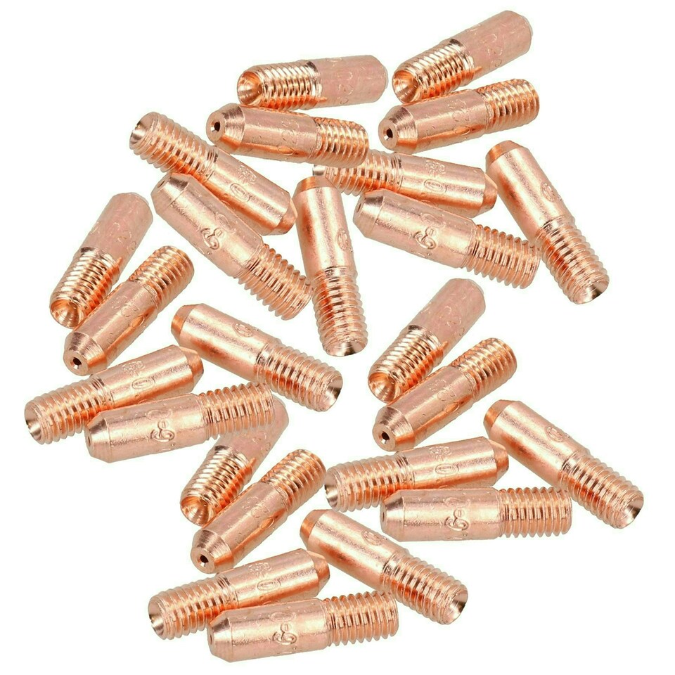 image 1 of 0.6mm Mini Contact Tips 25pk Hobby Welding Torch Welder MIG Gas M5 Thread