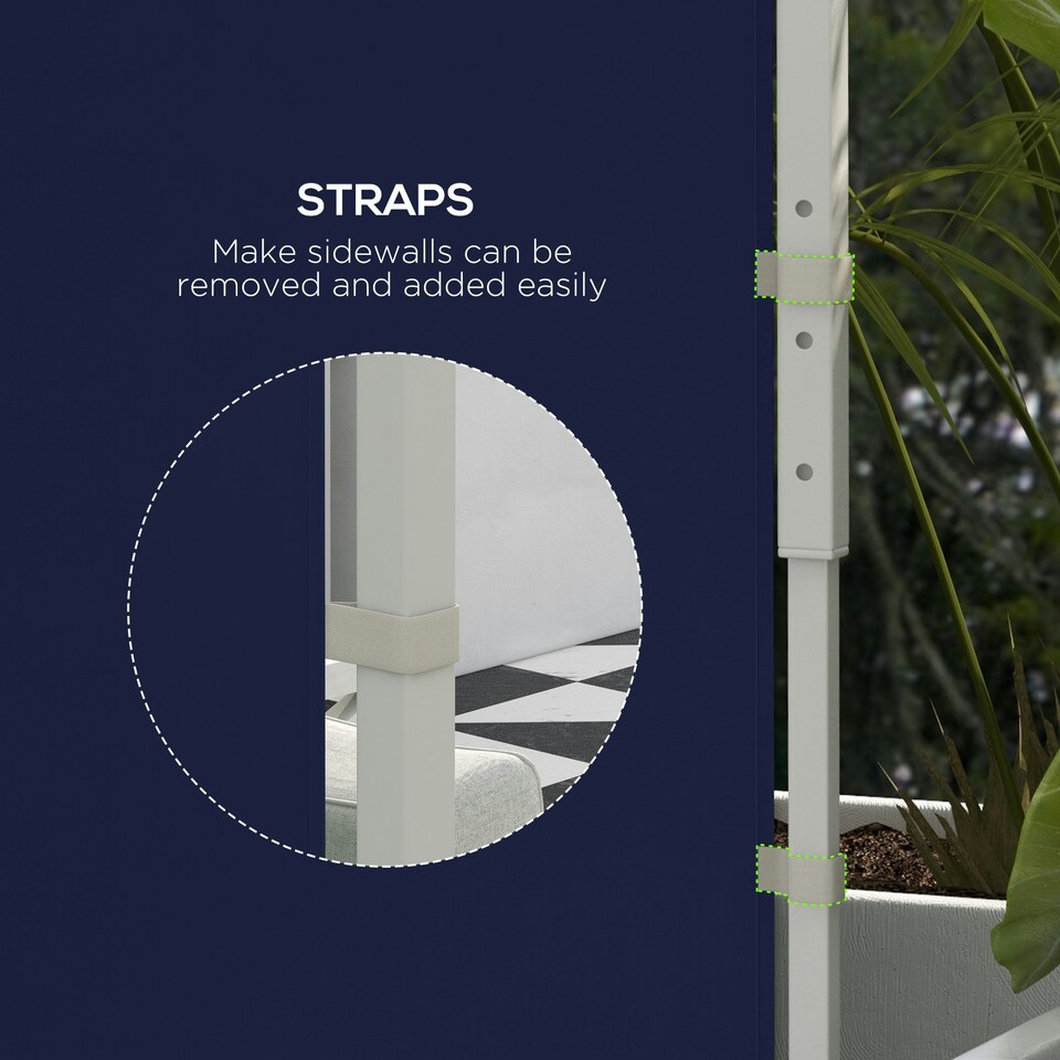 image 1 of Outsunny 3x3(m) or 3x6m Pop Up Gazebo Side Panels Replacement, 2 Pack, Blue