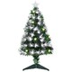 image 1 of HOMCOM 3ft White Light Artificial Christmas Tree w/ 90 LED Star Topper Tri-Base