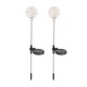 image 1 of ValueLights 2 Pack Solar Powered Outdoor Fairy Globe Spike Lights Garden Stake Lamp