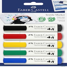 Textile Marker 5x basic colours - FC159520