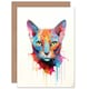 image 1 of Tonkinese Cat Lovers Gift Pet Portrait Pastel Cat Art Card