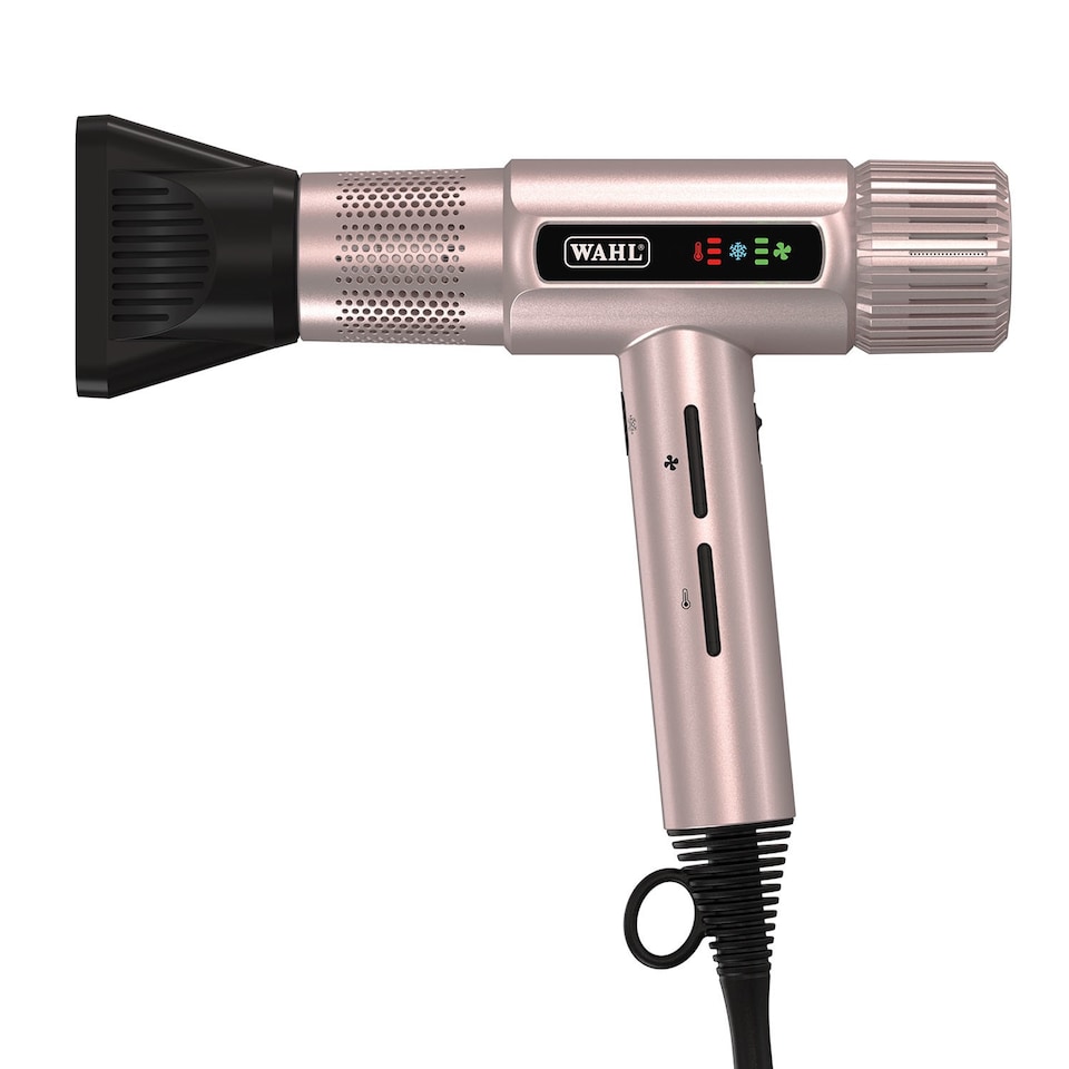 image 1 of Wahl Vanquish Rose Gold 1600W Corded Hair Dryer 3 Magnetic Attachments ZY170