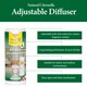image 2 of Zero In 60 Day Citronella Diffuser Adjustable Release Portable Insect Repellent Air Freshener Indoor Outdoor 40m3 Travel Pack of 6