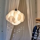 image 2 of ValueLights White Ceiling Pendant Shade & Bulb
