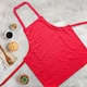 image 5 of Nicola Spring Cotton Kitchen Bib Aprons - One Size - Red - Pack of 2