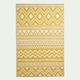 image 1 of Homescapes Outdoor Rug Luxury Waterproof Reversible Recycled, For Garden, Anna Aztec | Yellow | 1