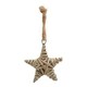 image 1 of The Noel Collection Small Star Decoration - Wicker - L1 x W8 x H8 cm - Brown
