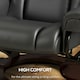 image 5 of HOMCOM Massage Recliner Chair with Footstool and Adjustable Backrest, Black | Multi