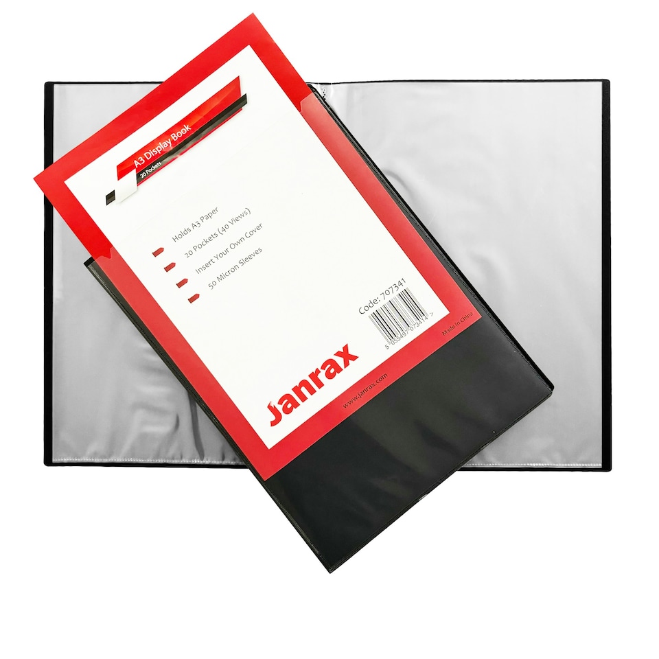 image 1 of A3 20 Pockets Presentation Display Book by Janrax