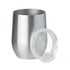 MidOcean Chin Chin Double Wall 300ml Mug - Matt Silver - One Size