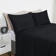 image 5 of OHS Reversible Coverless 10.5 Tog Soft Plush All Year Round Duvet Cover and Pillowcase Bedding Set Multi | Black and Stone | King