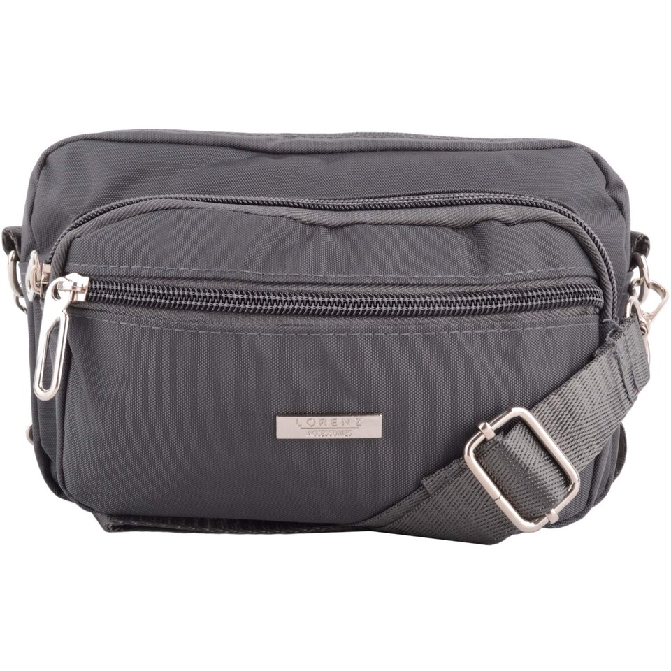 image 1 of Lorenz Travel / Holiday Combi Cross Body / Across Body / Bum Bag / Waist Bag | Grey | Grey
