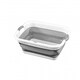 image 5 of Oypla Grey and White - Pop Up Collapsible Plastic Washing Laundry Basket Grey