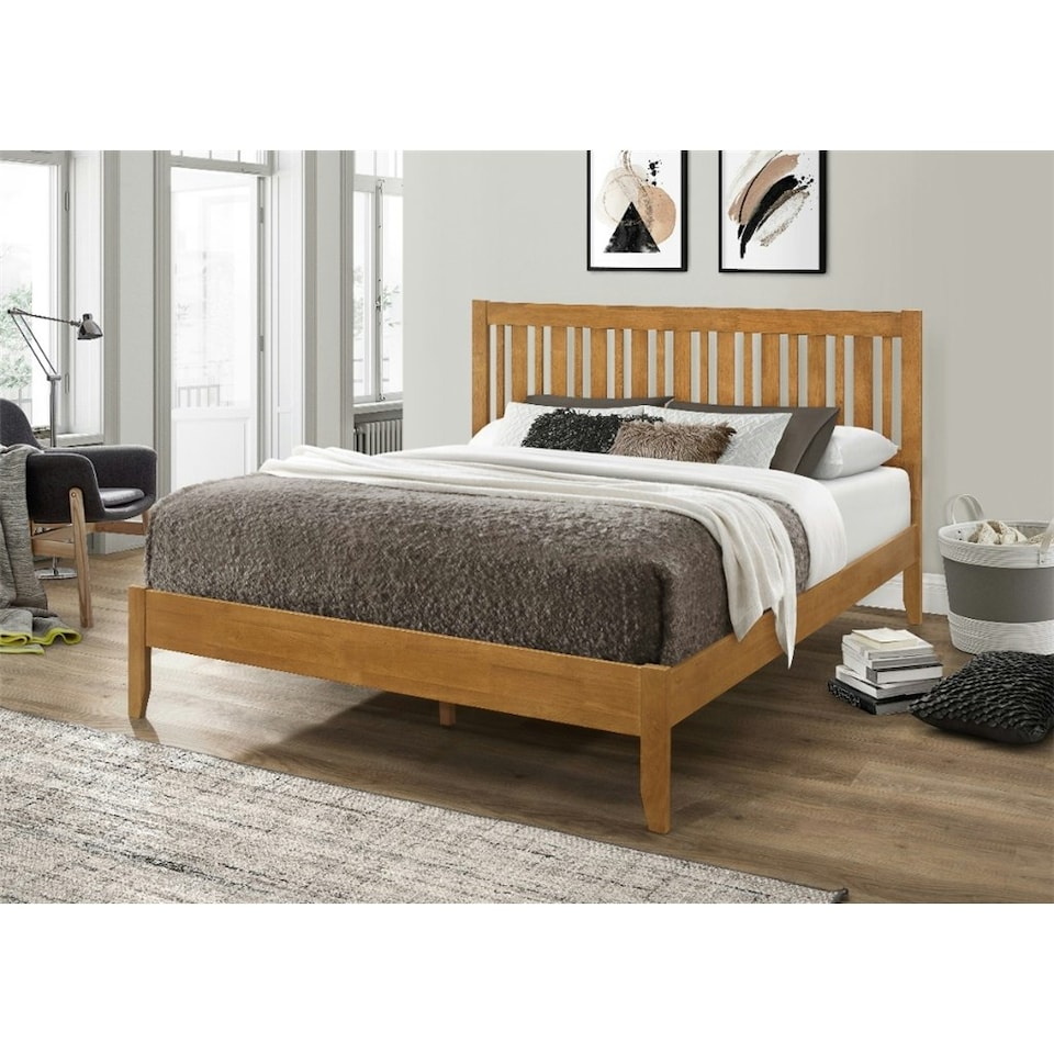 5ft King Size Glastonbury White Shaker Style Wood Bed Frame - (158cm)