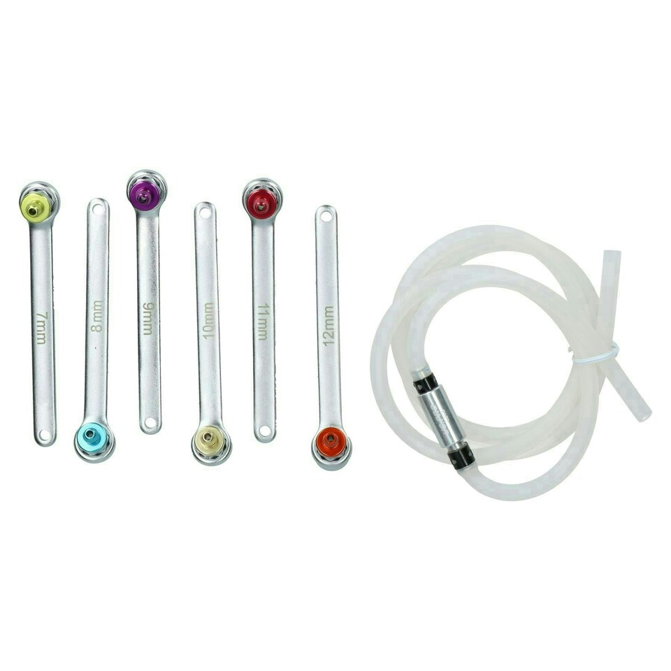 image 1 of Brake Clutch Bleeder Bleeding Bleed Wrench Set 12 Point Sockets 7 - 12mm 6pc