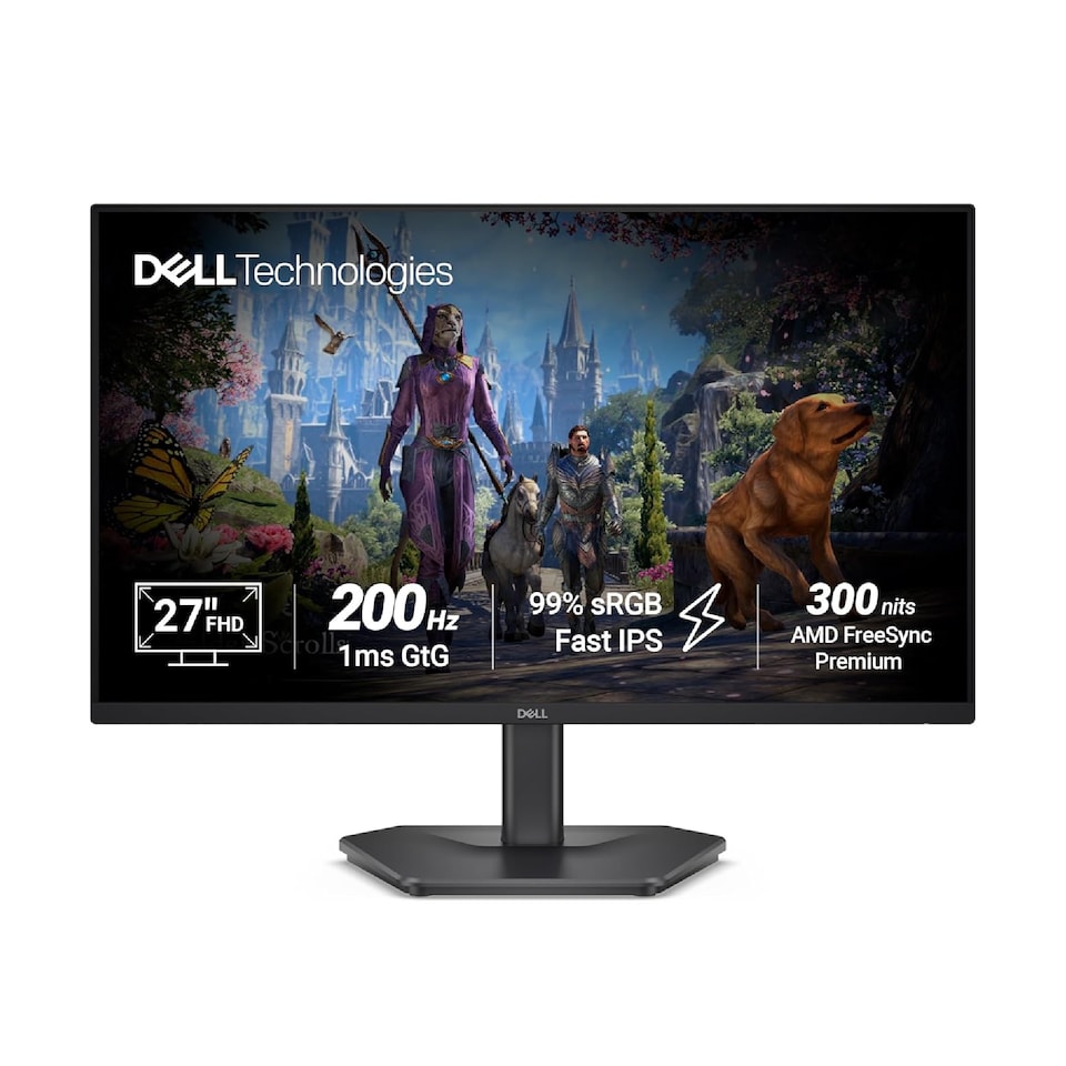 image 1 of Dell SE2725HG 27-Inch IPS Full HD 200Hz 1ms Freesync Premium Gaming Monitor