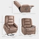 image 5 of HOMCOM Power Lift Riser and Recliner Chair with Vibration Massage and Heat, Velvet Fabric Electric Recliner Armchair for Elderly with Remote Controllers, Side Pocket, Quick Assembly, Brown | Brown | Brown