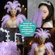 image 7 of 50cm - 60cm Large Ostrich Feathers, Showgirl Spadones - 5pcs