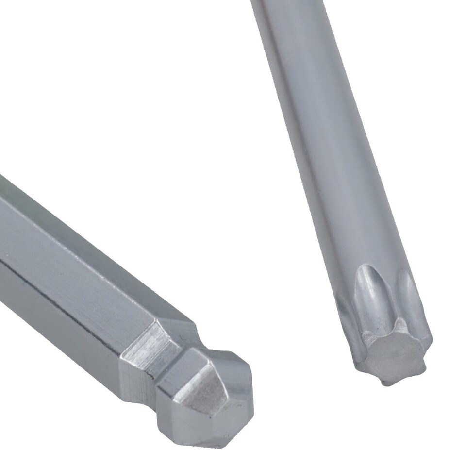 image 1 of 16pc Hex and Star (Torx and Allen) Alan Allan Screwdriver T-Handle Set TE076