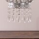 image 4 of ValueLights Bazaar Moroccan Silver Lamp Shade Acrylic Droplets & Bulb | Silver