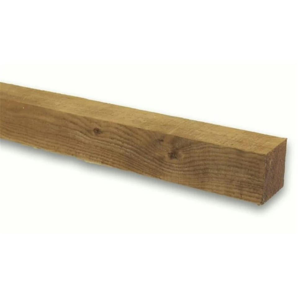 image 1 of PACK OF 10 (Total 10 Units) - 200mm x 200mm Sawn Timber Carcassing Wood Softwood Timber - 4.8m Length