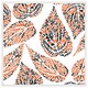 image 1 of Leaf droplets (Picutre Frame) White | XL