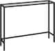 image 1 of Black Metal Hallway Console Table