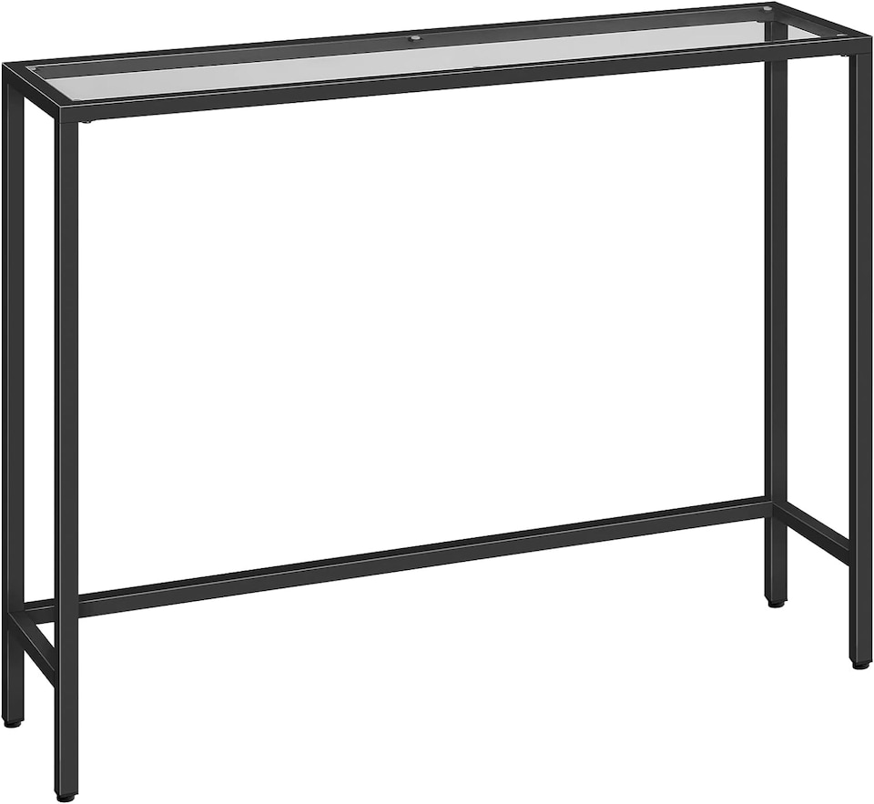 image 1 of Black Metal Hallway Console Table