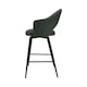 image 3 of Bentley Designs - Sterling 180° Return Swivel Barstool With Black Sand Powder Coated Legs - Green Fabric (Single)