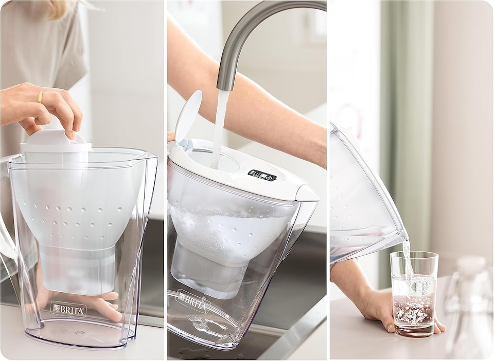 image 1 of BRITA Marella Water Filter Jug White (2.4L) Starter Pack incl. 3x MAXTRA PRO Pure Performance Cartridge