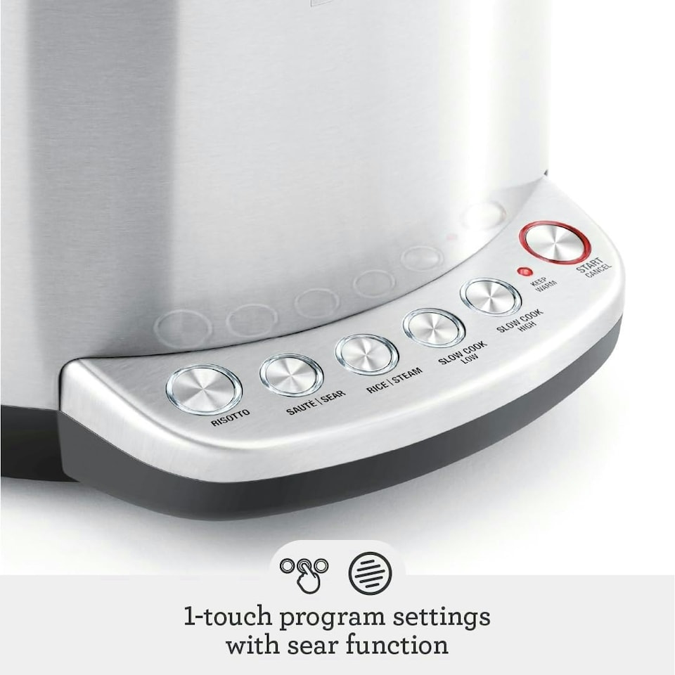 image 1 of The Sage Risotto Plus Multi Cooker, Brushed Stainless Steel, BRC600UK, Silver