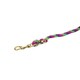 image 2 of Shires Topaz Horse Lead Rope - Purple/Lime Green/Pink - 1.8m