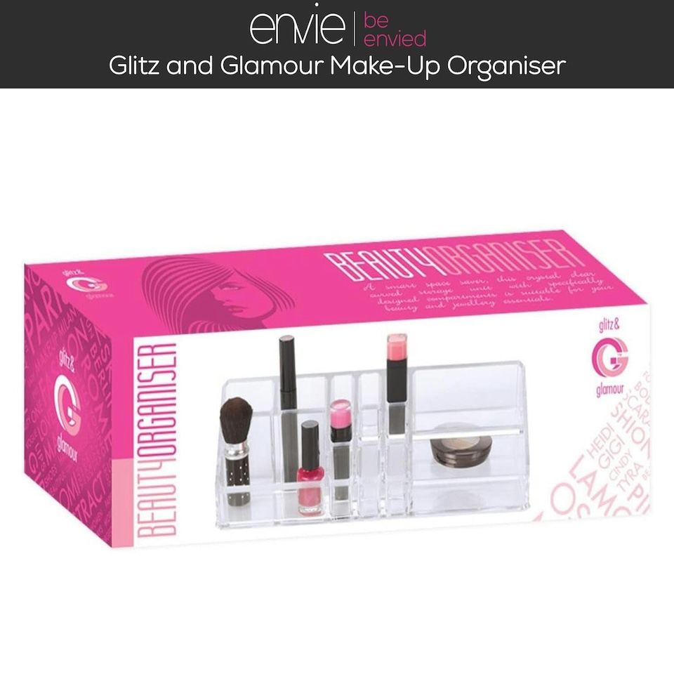 image 1 of Envie Glitz and Glamour 80730 Beauty Acrylic Cosmetic Make-Up Organiser