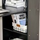 image 8 of HOMCOM 120cm Computer Desk Bookshelf Writing Table 6 Shelves Black