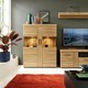 image 5 of Cortina Low Wide 2 Door Display Cabinet in Grandson Oak