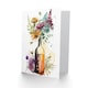 image 2 of Spring Wildflower Bouquet Wine Bottle Nature Birthday Card