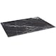 image 1 of Harbour Housewares Rectangle Glass Chopping Board - 50cm x 40cm - Black Marble | Black | Black Marble