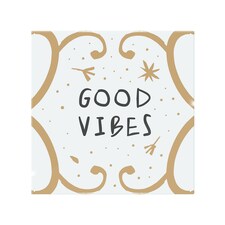Good Vibes Splash Back | White