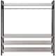 image 4 of Alva Open Wardrobe with 4 Shelves White | White Oak
